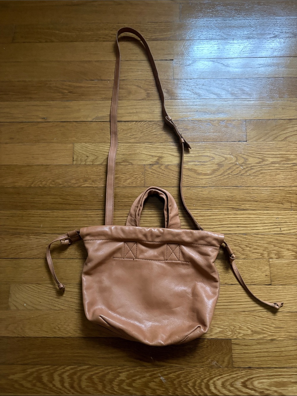 Madewell Leather Handbag Crossbody Bag in Tan